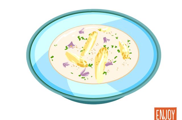 Gaspacho d'Asperges des Sables des Landes IGP - Photo par Les Fruits et Légumes AOP IGP