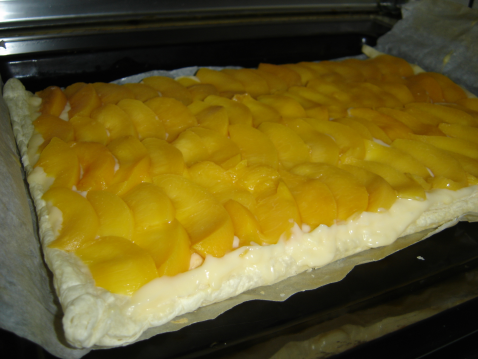 Tarte catalane aux pêches - Photo par auroreoq