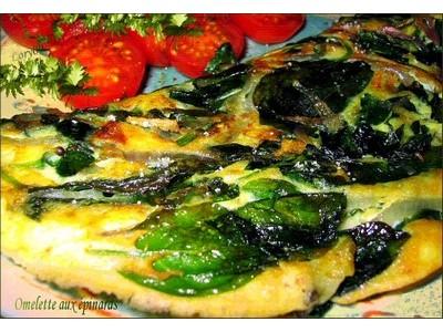 Omelette aux épinards - Photo par bienvenu_chez_lorenza