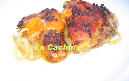 Cuisses de poulet aux abricots - Photo par salesp