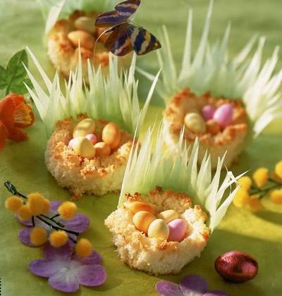 Petits nids à la noix de coco maison - Photo par Cedus Le sucre