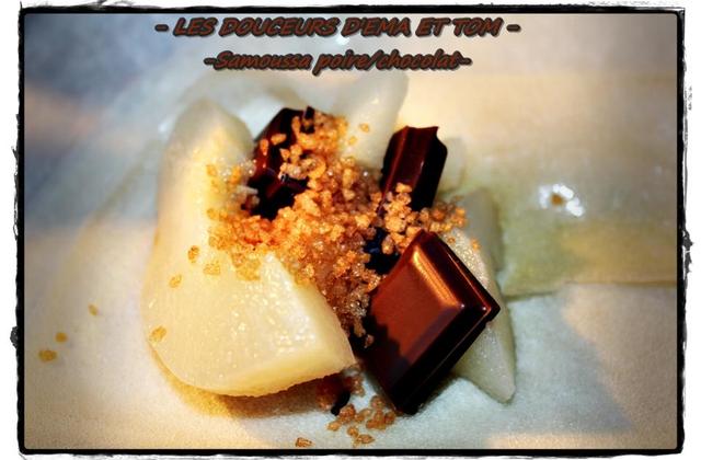 Samoussas poires chocolat - Photo par Les douceurs d'Ema et Tom