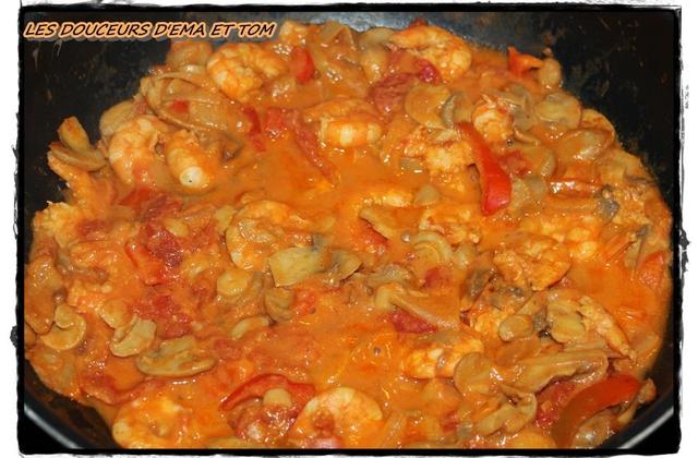 Crevettes au cumin et au curry - Photo par Les douceurs d'Ema et Tom