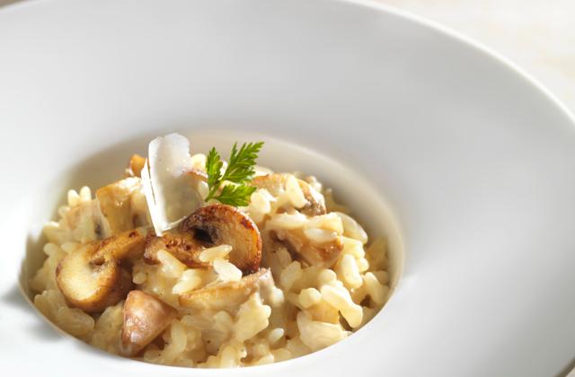 Risotto au parmesan et aux champignons - Photo par Gloria