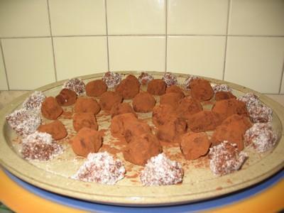 Truffes de ganache au chocolat - Photo par cathynL