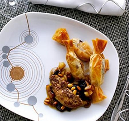 Foie gras poêlé et bonbons aux fruits secs - Luminarc