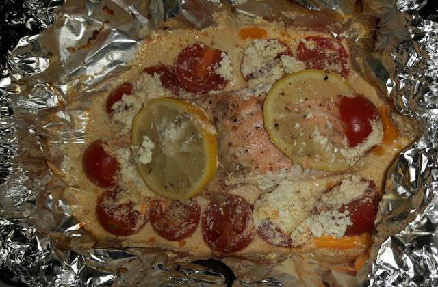 Papillote de saumon légère - Photo par Invité