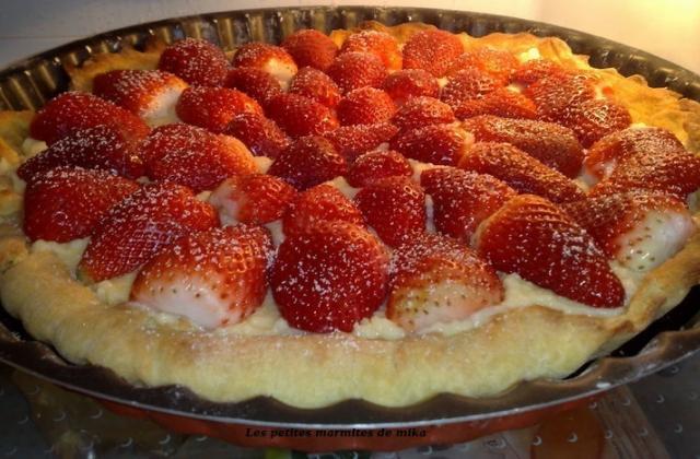Simple tarte aux fraises - lespetitesmarmitesdemika