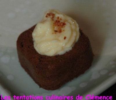 Moelleux au chocolat et à la crème pâtissière - Photo par tentat