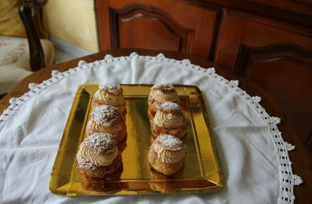 Choux craquelins poire caramel - sylgoteofraises