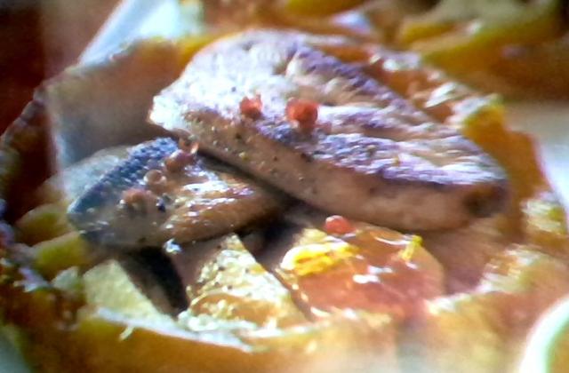 Tatins de pommes au foie gras - Photo par mathilhX8