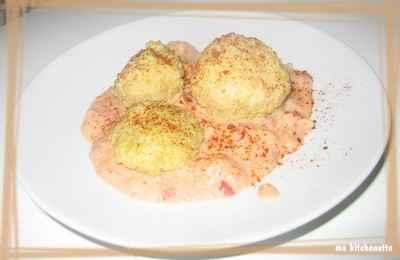 Boulettes de riz et sauce thon'mate - Photo par marina4J