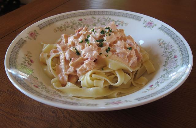 Tagliatelles au poulet fumé - Photo par nonoh1