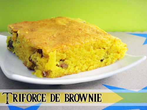 Triforce de brownie - Photo par greengeekfood
