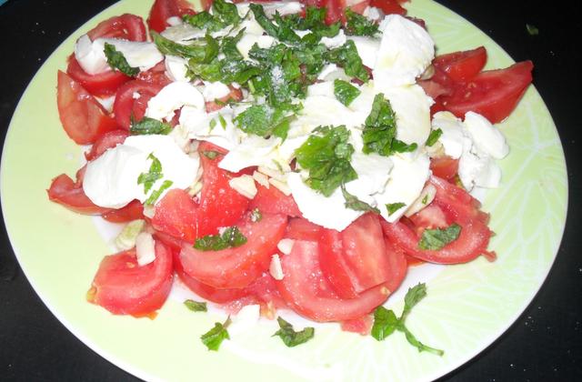 Tomates mozzarella au vinaigre de Xéres - Chef Damien