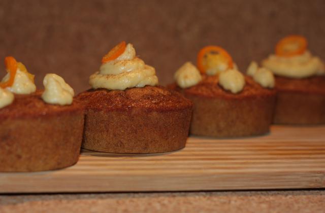 Cupcake pain d'épice, kumquat et crème d'agrumes - annfleur