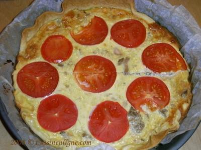 Quiche au thon, saumon et à la tomate - Photo par laurece