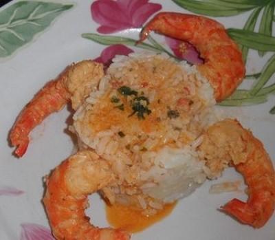 Gambas poêlée à la rouille - Photo par Nattycuisine