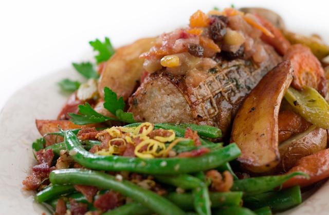 Rôti de porc aux lardons - Photo par sylviouze