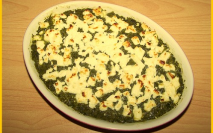 Gratin d'épinards à la féta - Photo par biscottine