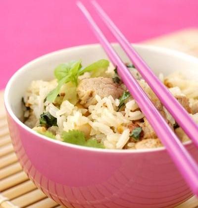 Soupe de riz au poulet (Thaï) - Vivien Paille