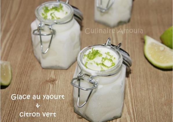 Glace au yaourt et citron vert - Photo par Culinaire Amoula