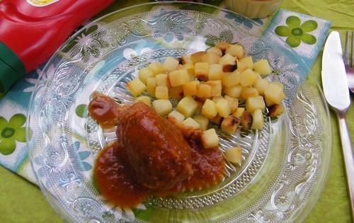 Boulettes de poulet, sauce Ketchup - Amora