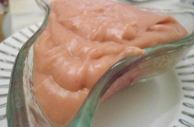 Crème pâtissière aux fraises - Photo par DALILA34