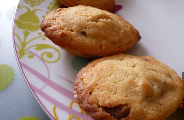 Les madeleines de Christophe Felder, au peanut butter et fourrage Nutella - Photo par miss o