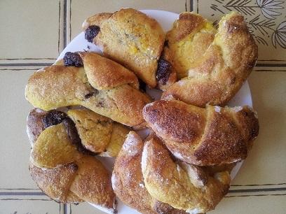 Croissants au chocolat sans gluten - Photo par mamiesosso