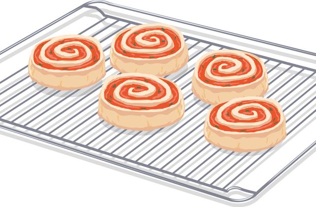 Mini pizzas roulées au jambon de parme - Photo par 750g