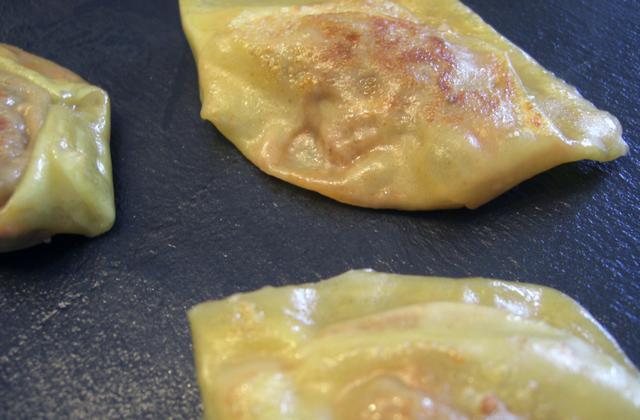 Gyoza ou raviolis japonais accompagnés de sauce soja - Photo par Le Chaudron de la Louve