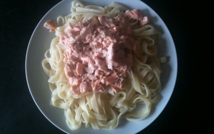 Tagliatelle au saumon - Photo par zohraa