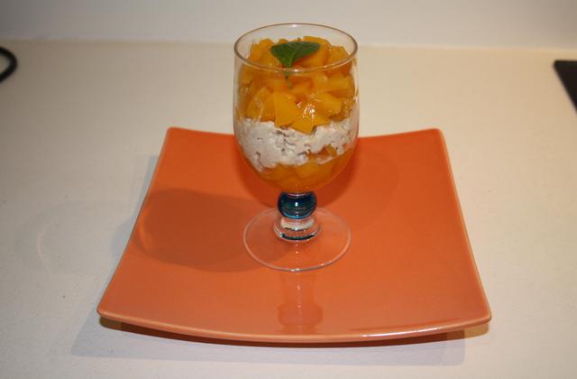 Verrine thon et pêche - Photo par pamtal