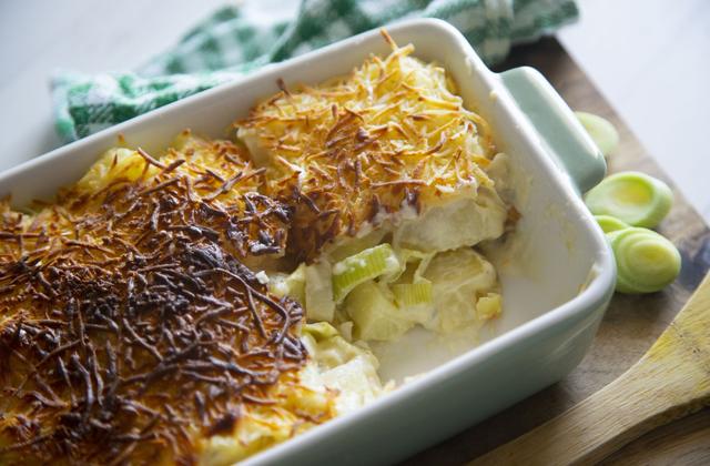 Gratin de pommes de terre aux poireaux - Photo par 750g