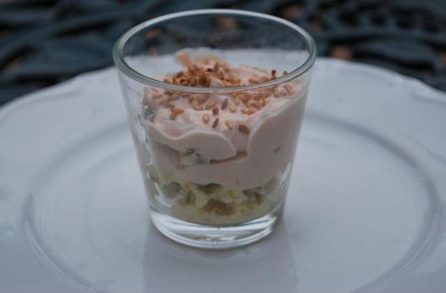 Verrine salée façon tiramisu - Photo par Lillesand