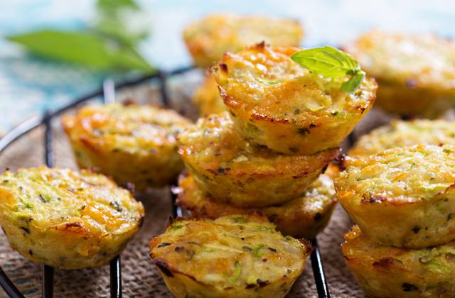 Petits flans aux courgettes,épinards et fromage - Photo par 750g