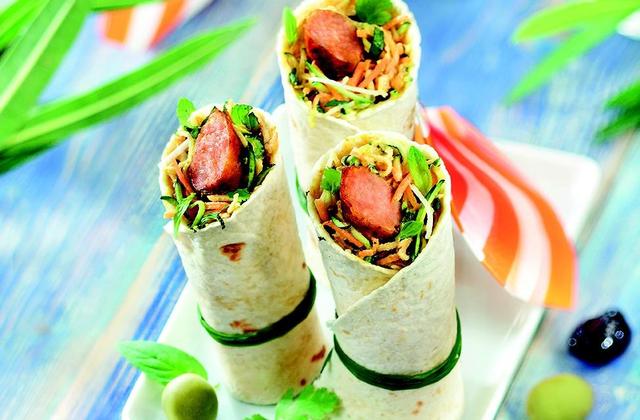 Wraps de saucisses ou merguez - Photo par Bigard