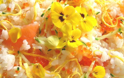 Riz fleuri aux saumons à la japonaise - Dorian Nieto