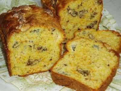 Cake aux carottes, bleu et noix - Photo par newelm