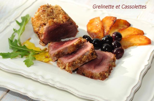 Mini-rôti d'agneau pané aux noisettes - Photo par Agneau Presto