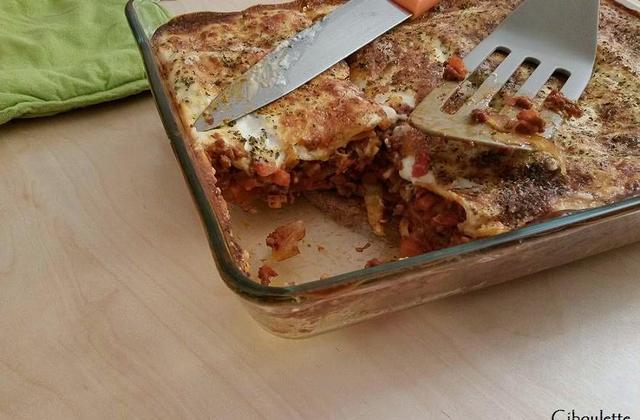 Lasagnes à la bolognaise express - Photo par ciboulette57