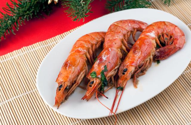 Crevettes rouges d'Argentine sautées - Photo par Chef Christophe