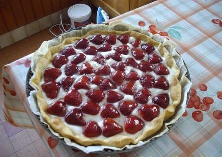 Tarte aux fraises chantilly - Photo par surlaty