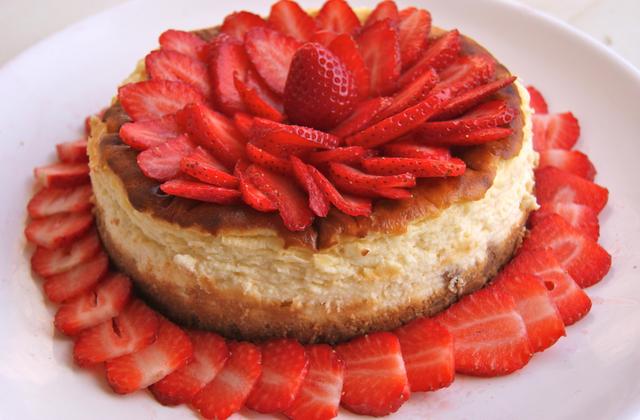 Cheesecake aux fraises inratable - Photo par La ptite cuisine de Pauline