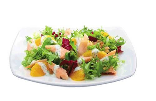 Truite fumée et salade à l'orange - Photo par Philadelphia