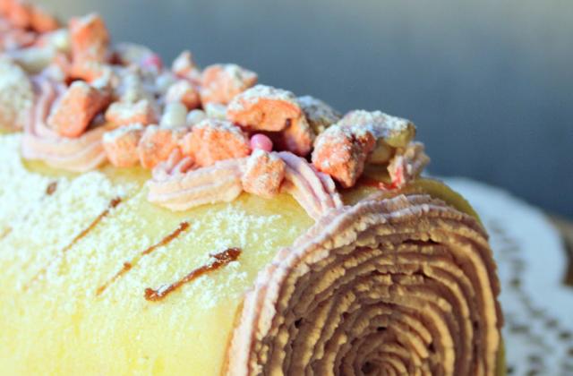 Gâteau roulé framboises et lemon curd - Photo par maelle45