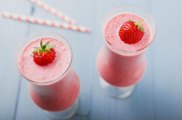 Milkshake vanille fraise - Photo par VictoriaGil