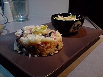 Risotto serrano/artichaud - Photo par chez isa