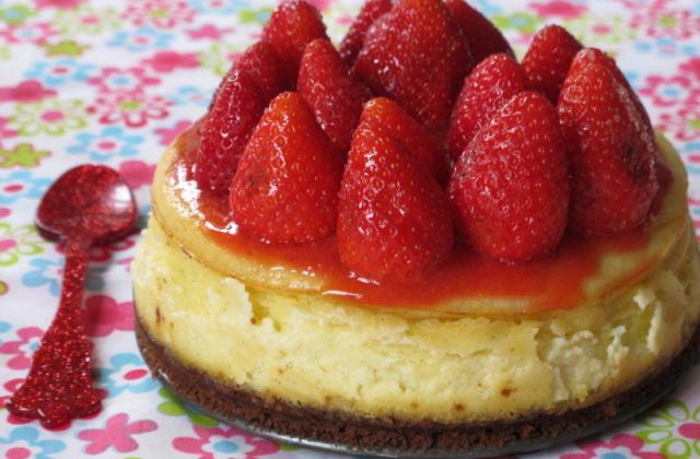 Cheesecake aux fraises label rouge - Photo par eloala